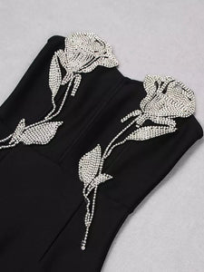 Crystal “LUX” Bandage Midi Dress