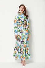 Load image into Gallery viewer, Sultry summer flower printed top and maxi skirt