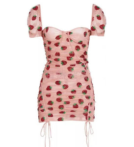 Sequin Strawberry mini dress