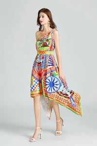 Bohemian Floral Print Dress