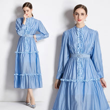 Load image into Gallery viewer, *NEW So Royal Cotton Maxi Dress
