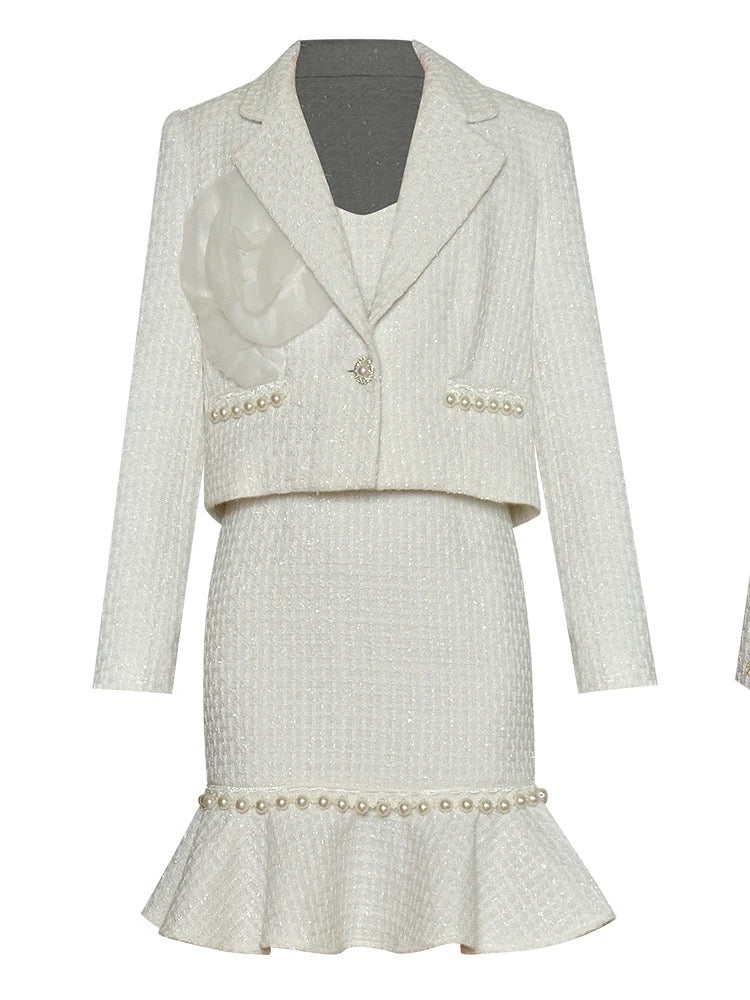 *NEW Ice queen pearl dress & Blazer