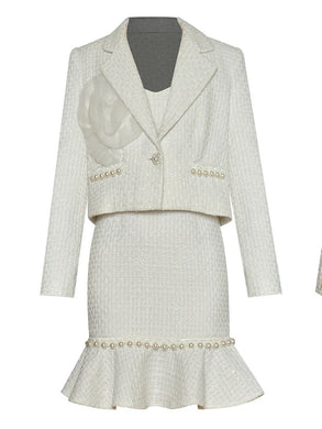 *NEW Ice queen pearl dress & Blazer
