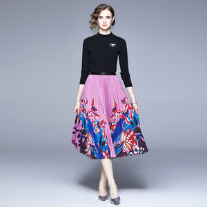 Fusion Two Piece with Brooch