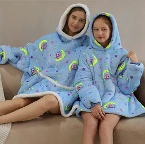 Oversized Hoodie Blanket for Adult & Child