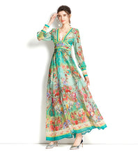 Load image into Gallery viewer, Countryside garden maxi dress
