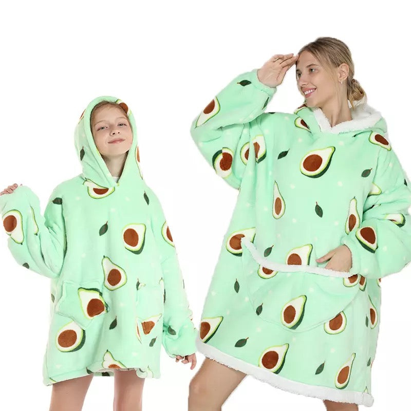 Oversized Hoodie Blanket for Adult & Child