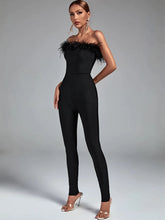 Load image into Gallery viewer, Feather Lux Bandage Jumpsuit