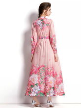 Load image into Gallery viewer, The grand floral Midi dress with belt