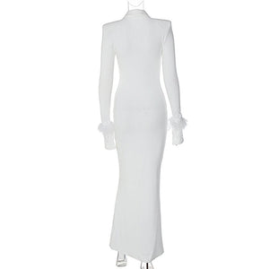 White Queen knitted dress