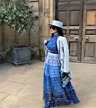 Load image into Gallery viewer, Knitted embellished top and tiered ruffle skirt set *comes in 3 colours*