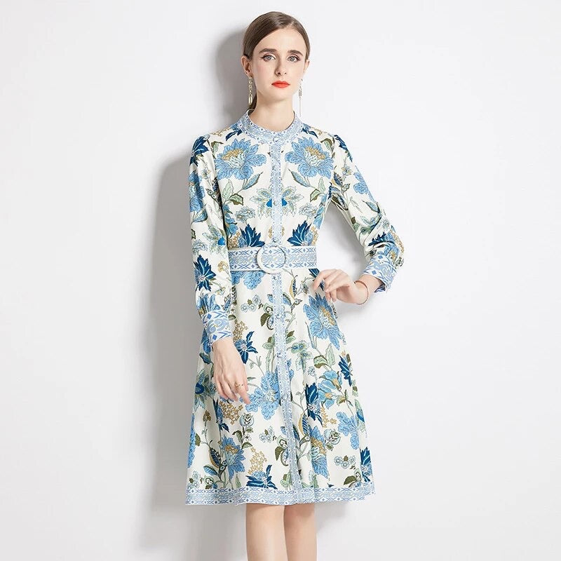 *NEW Floral mini with belt