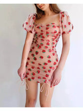Load image into Gallery viewer, Sequin Strawberry mini dress