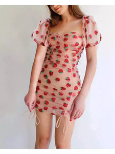 Sequin Strawberry mini dress