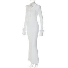 Load image into Gallery viewer, White Queen knitted dress