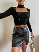 Load image into Gallery viewer, CC Lux Black Turtleneck