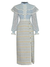 Load image into Gallery viewer, CC Lantern Sleeve &amp; High Waisted Midi Pencil Dress