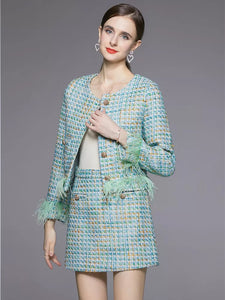 Ice Blue Two Piece Suit