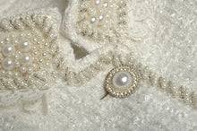 Load image into Gallery viewer, White Tweed Single Breasted Coat