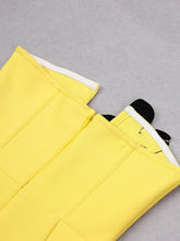Load image into Gallery viewer, Yellow Diamond Mini Dress