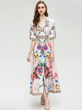 Load image into Gallery viewer, Crest Embellished Maxi Dress