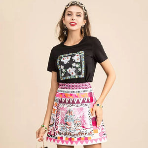 Illustrated with bead skirt sample sale
