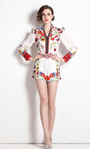Wildflower and hummingbird two piece set