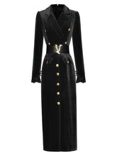 Load image into Gallery viewer, Velvet Aline Dress with Belt - Comes in two colours