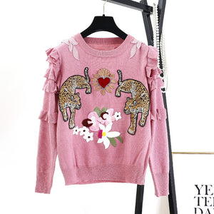 Wild at heart Applique jumper *WAS £75*
