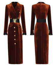 Load image into Gallery viewer, Velvet Aline Dress with Belt - Comes in two colours