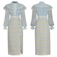 Load image into Gallery viewer, CC Lantern Sleeve &amp; High Waisted Midi Pencil Dress