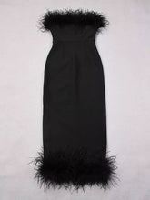 Load image into Gallery viewer, Feather Lux Heavy Bandage Dress