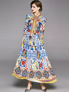 Knights Pleated Maxi Dress
