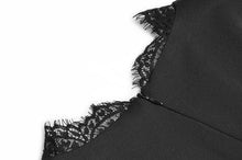 Load image into Gallery viewer, Black Sequin Embroidery Vintage Black Pencil Dress