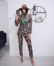 Load image into Gallery viewer, Leopard-Print Jacquard Set