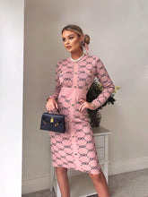 Load image into Gallery viewer, Long Sleeve midi knitted dress