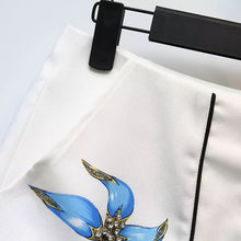 Load image into Gallery viewer, &quot;She sells seashells&quot; white embellished skirt PART 2