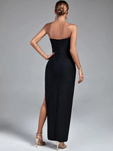 Load image into Gallery viewer, Crystal “LUX” Bandage Midi Dress