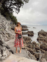 Load image into Gallery viewer, Faded rose bralette style midi dress