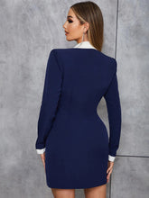 Load image into Gallery viewer, Navy Blue Blazer Dress