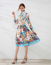 Load image into Gallery viewer, ‘The Sanctuary’ long sleeve dress with belt