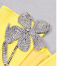 Load image into Gallery viewer, Yellow Diamond Mini Dress