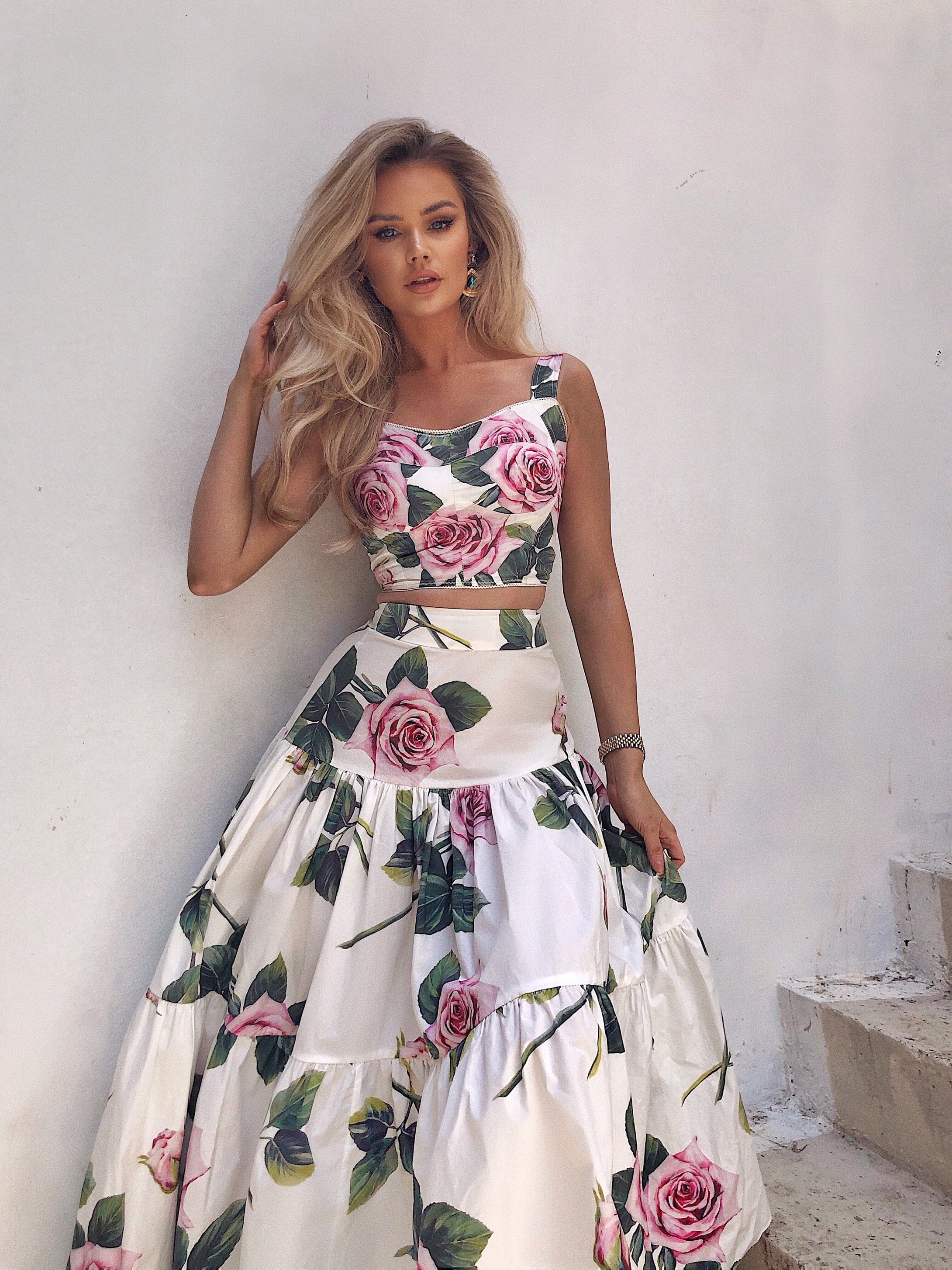 Wild rose maxi skirt (note skirt only!)