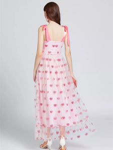 Sweet Heart Strap Maxi Dress