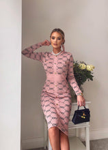 Load image into Gallery viewer, Long Sleeve midi knitted dress
