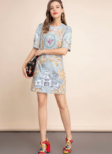 Load image into Gallery viewer, The dream house mini dress with beading on the front