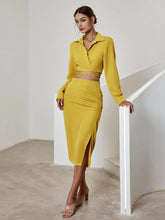 Load image into Gallery viewer, Yellow Autumn Two Piece Set