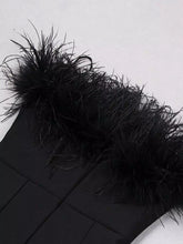 Load image into Gallery viewer, Feather Lux Heavy Bandage Dress