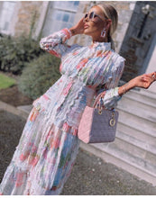 Load image into Gallery viewer, Pastel Meringue lace maxi dress
