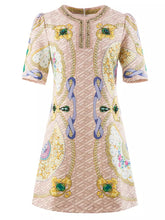 Load image into Gallery viewer, Symmetrical Fan mini dress